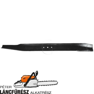 MTD 742-0256A fűnyíró kés, L 762 mm, Ø szélső furatok 7,9 mm, vastagság 3,7 mm