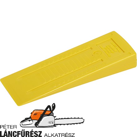 Ochsenkopf műanyag döntőék sárga L 180 x SZ 65 x H 25 mm,150 g