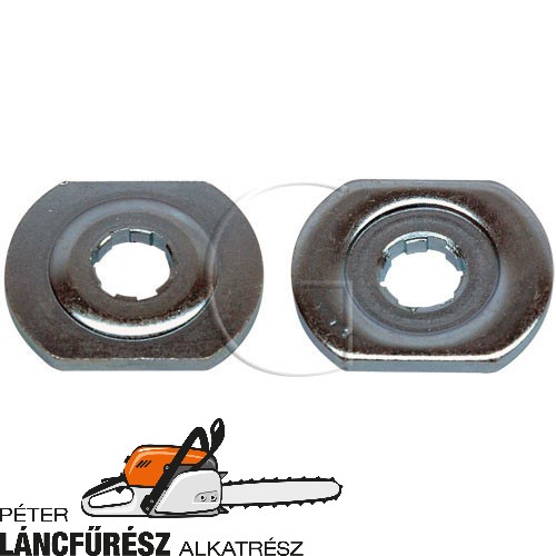 Szorító alátét Ø tengely 28 mm / fogak 6 / Ø külső (1)&(2): 38x46 mm 