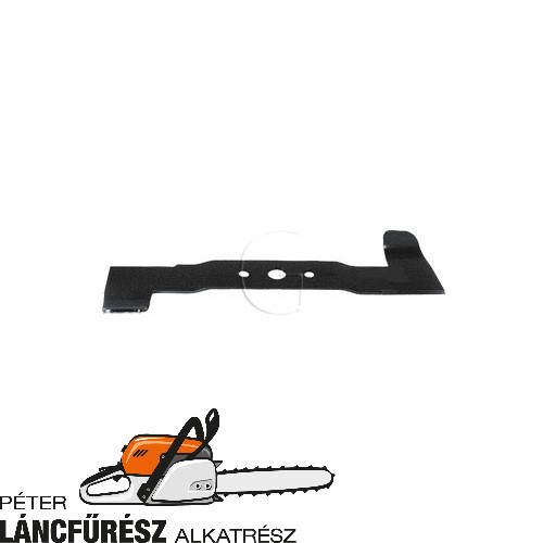 Honda HR194 72511-574-000 fűnyíró kés, L 471 mm, Ø szélső furatok 14,5 mm
