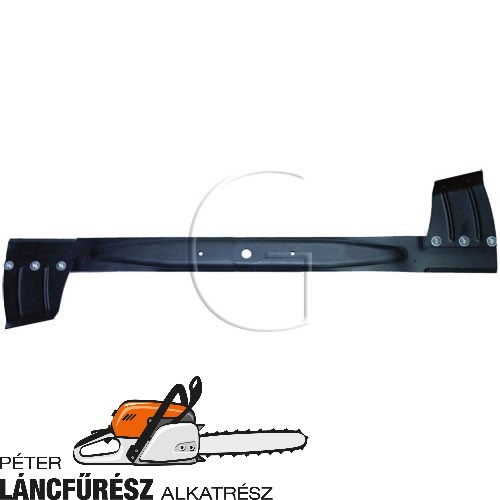 Alko T85 514658, 514024 fűnyíró kés, L 820 mm, Ø szélső furatok 6,5 mm 