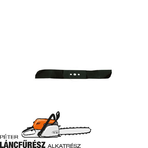 Husqvarna R418 TS 504190401, 504190410 fűnyíró kés, L 340 mm, vastagság 4 mm 