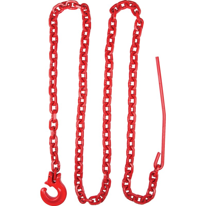 Szorítólánc V.:8mm H.:2m S.:80, megengedett vonóerő 4500 kg, minőség 80 rot