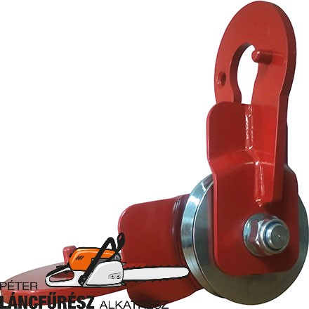 Umlenkrolle CE-geprüft für max. 12mm Seil-Dm., hengerátmérő 128,00, 