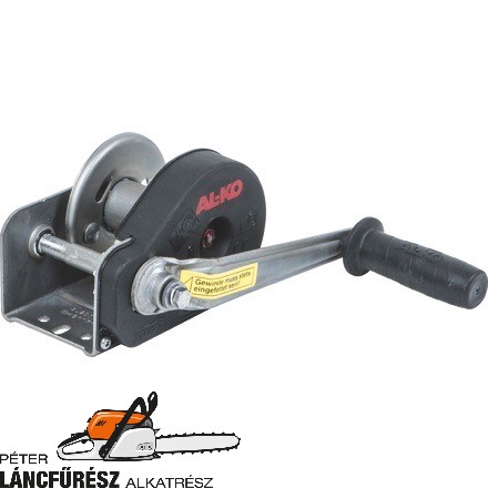 Alko plus 351 kötélcsörlő kötél nélkül,  terhelhetőség 350kg, áttétel 2,5:1