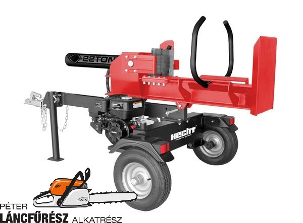 Hecht 6422 vontatható benzines Briggs motoros XR950 208ccm, rönkhasító 22T