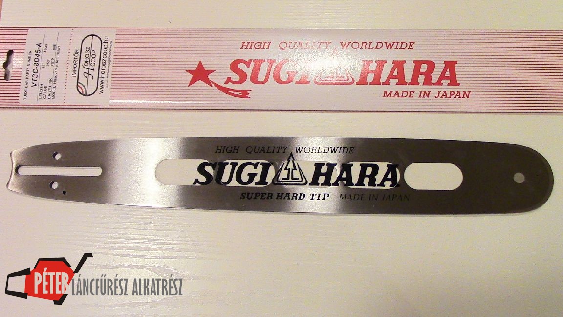 Sugihara Páncélos Husqvarna 45cm 3/8" 1,5mm 68sz és 0,325" 1,5mm Solid hard