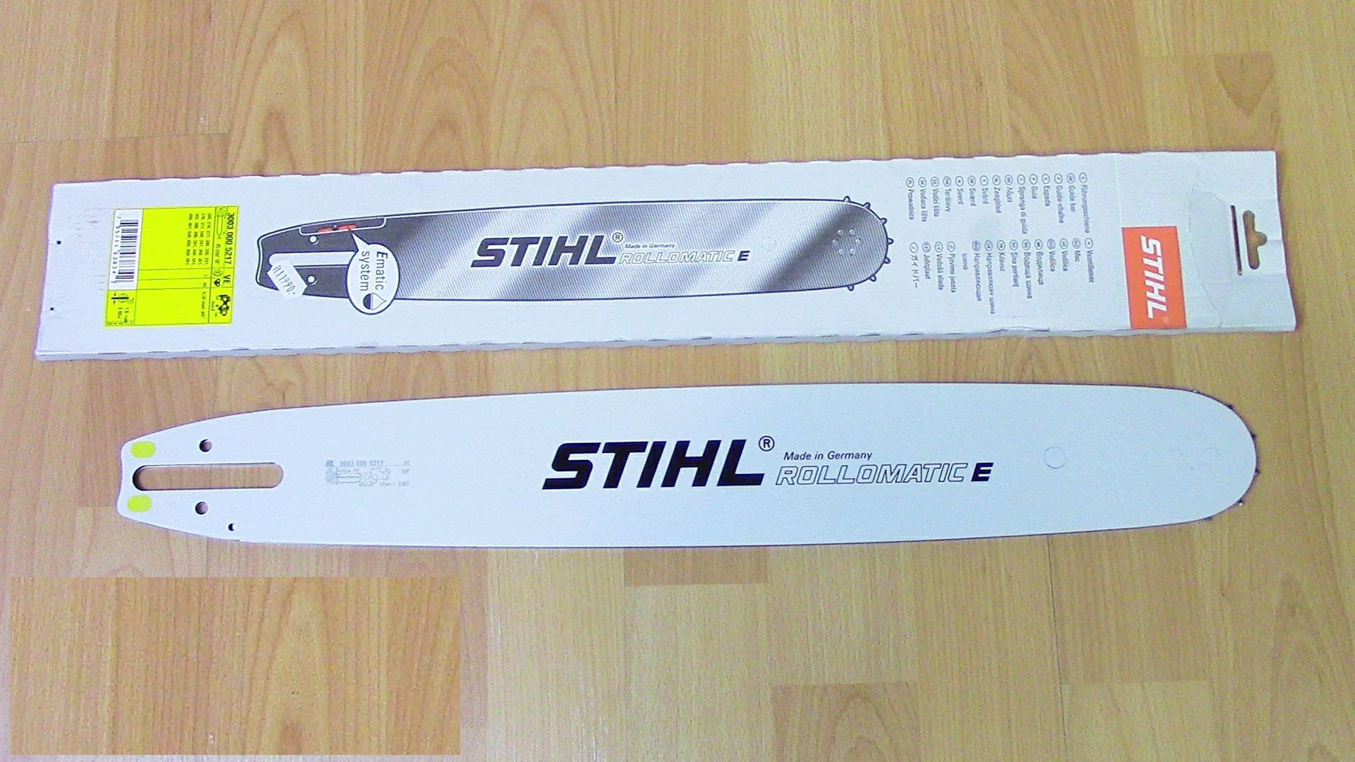 Stihl Rollomatic E 45cm 3/8" 1,6mm 66sz 6 szegecses vezető - eredeti -
