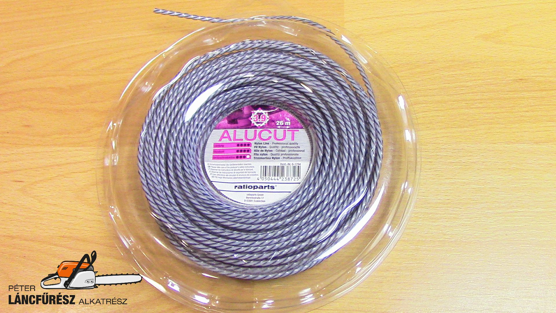 ALUCUT fűkaszadamil 3,9mm 26m csavart szálerősített