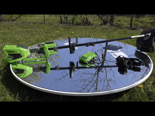 Greenworks GD40BC akkumulátoros fűszegélynyíró 40V, töltővel, 2Ah akkumulátorral