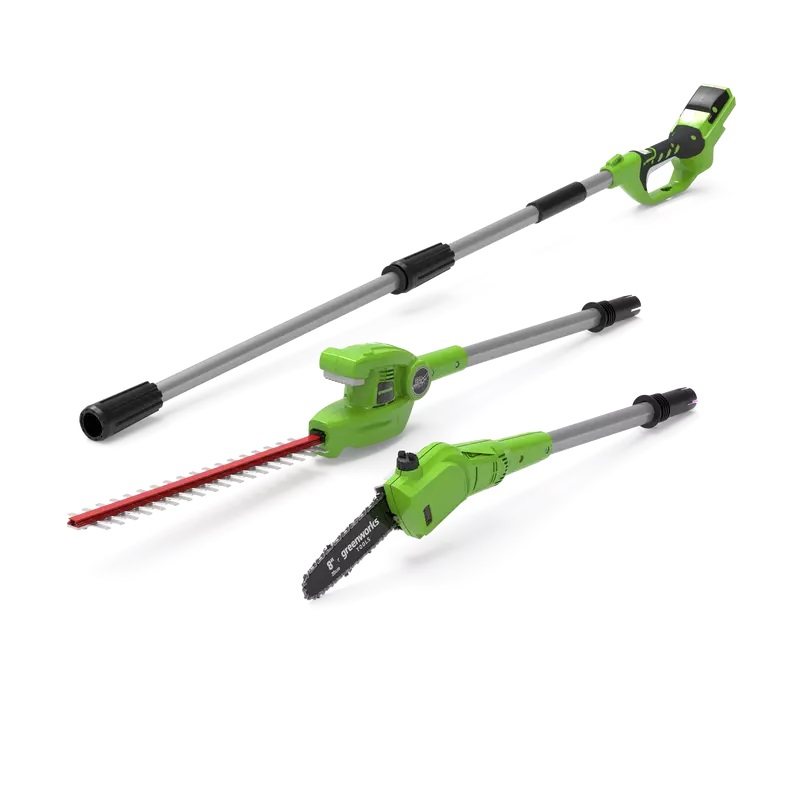 Ágvágó és sövényvágó Greenworks G24PSH 24v ág-és magassági sövényvágó 2 az 1-ben akku és töltő nélkül