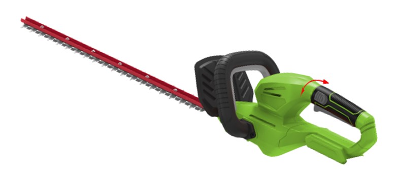 Sövényvágó akkumulátoros Greenworks G24HT56 24v  56 cm penge, akku és töltő nélkül