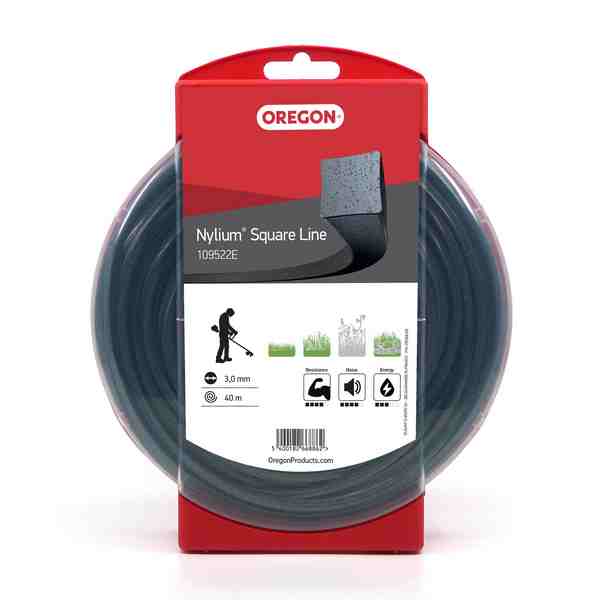 Oregon Nylium fűkaszadamil szögletes 3mm 40m - aluminium részecskés