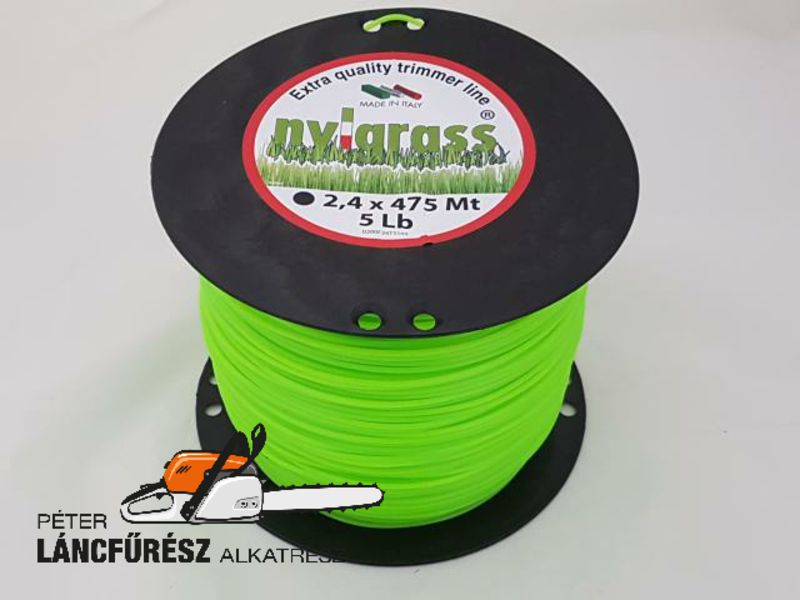 Nylgrass damil 2.4mm kerek 475 méter olasz
