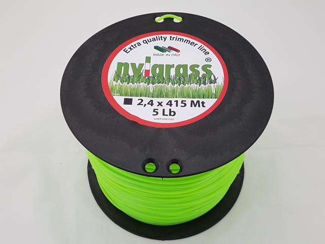Nylgrass damil 2.4mm szögletes 415 méter olasz