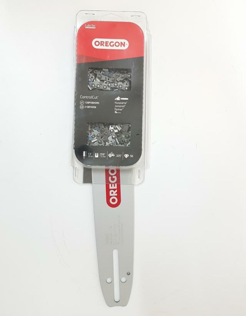 Oregon Combo - AdvenceCut 138PXBK095 vezető + 2db 21BPX lánc Husqvarna 0,325" 33cm 1,5mm 56sz 