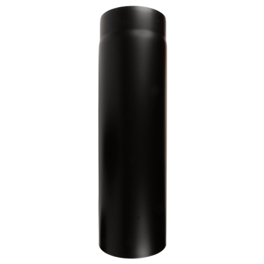 Vastag falú füstcső 120/1000mm fekete