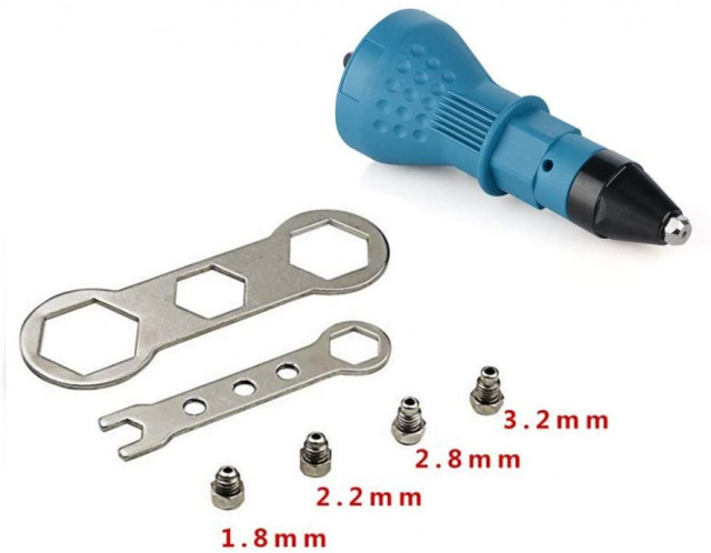 Fúró adapter szegecseléshez