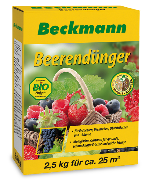 Beckmann szerves-ásványi növénytáp eperhez, szőlőhöz és gyümölcsökhöz 2,5kg
