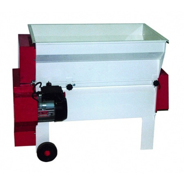 Szőlőbogyózó JOLLY 15/E MF villanymotoros - festett - 2000kg/h 1500W 78kg - behordó csigás  - cefreszivattyús