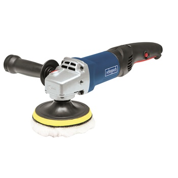 Scheppach PM 600 elektromos polírozó gép 600W 230V 1200-5000ford/perc polirtárcsa: M14x22x125mm