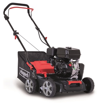 Scheppach SC 55 P benzinmotorosa gyepszellőztető 2 az 1-ben, OHV motor 212cc, 5.4Le 40cm  késes és rugós tengely