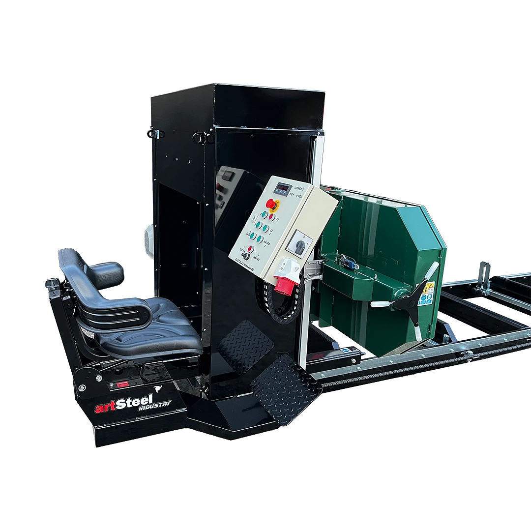 ArtSteel VFG-600 PRO villanymotoros fekvő szalagfűrész  7,5Kw 3-4m3/óra, átmérő 80cm-ig