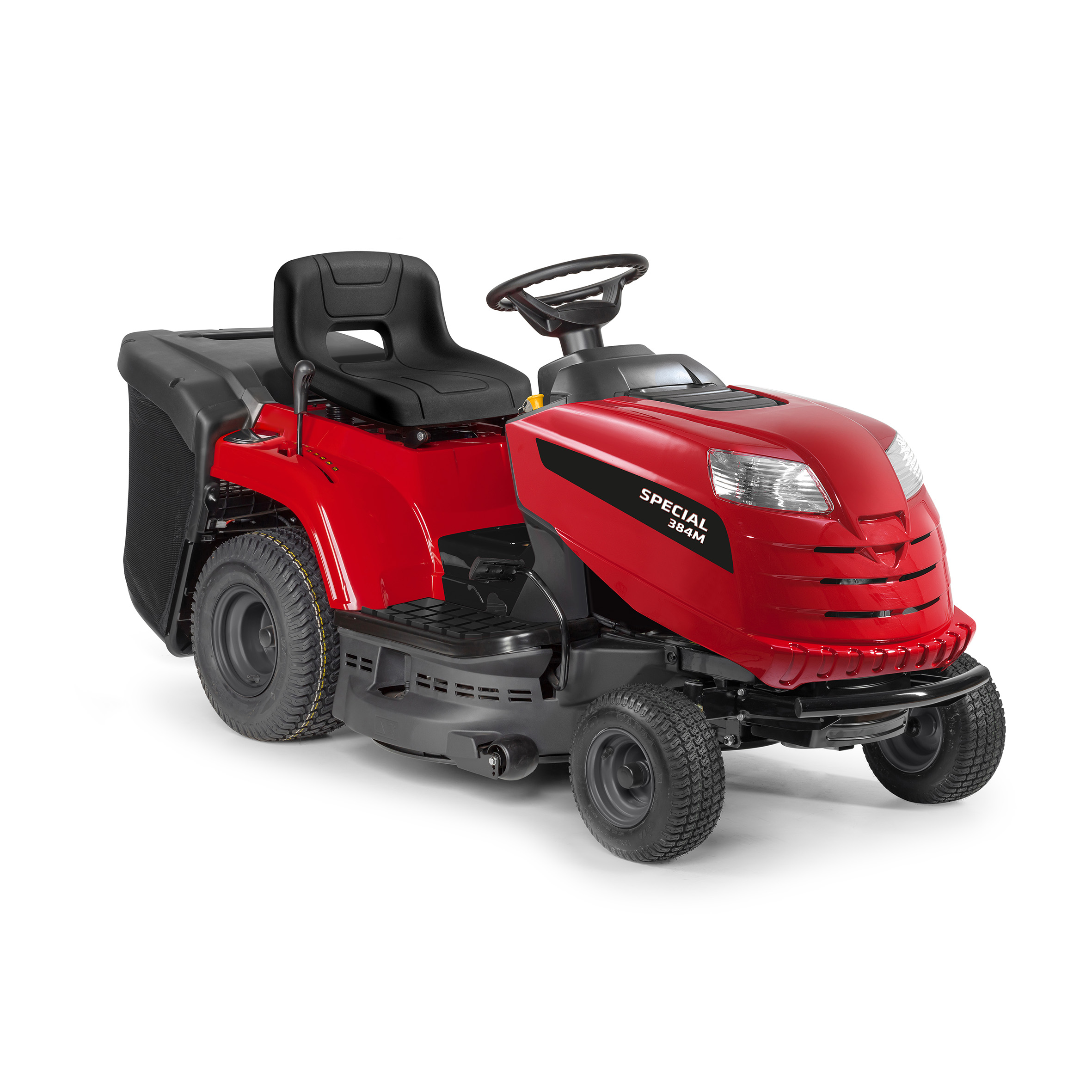 SPECIAL 384 M (STIGA) fűgyűjtős fűnyíró traktor , STIGA ST350 motor 352ccm 8Le 84ccm 3000m2-ig - szíjhajtású