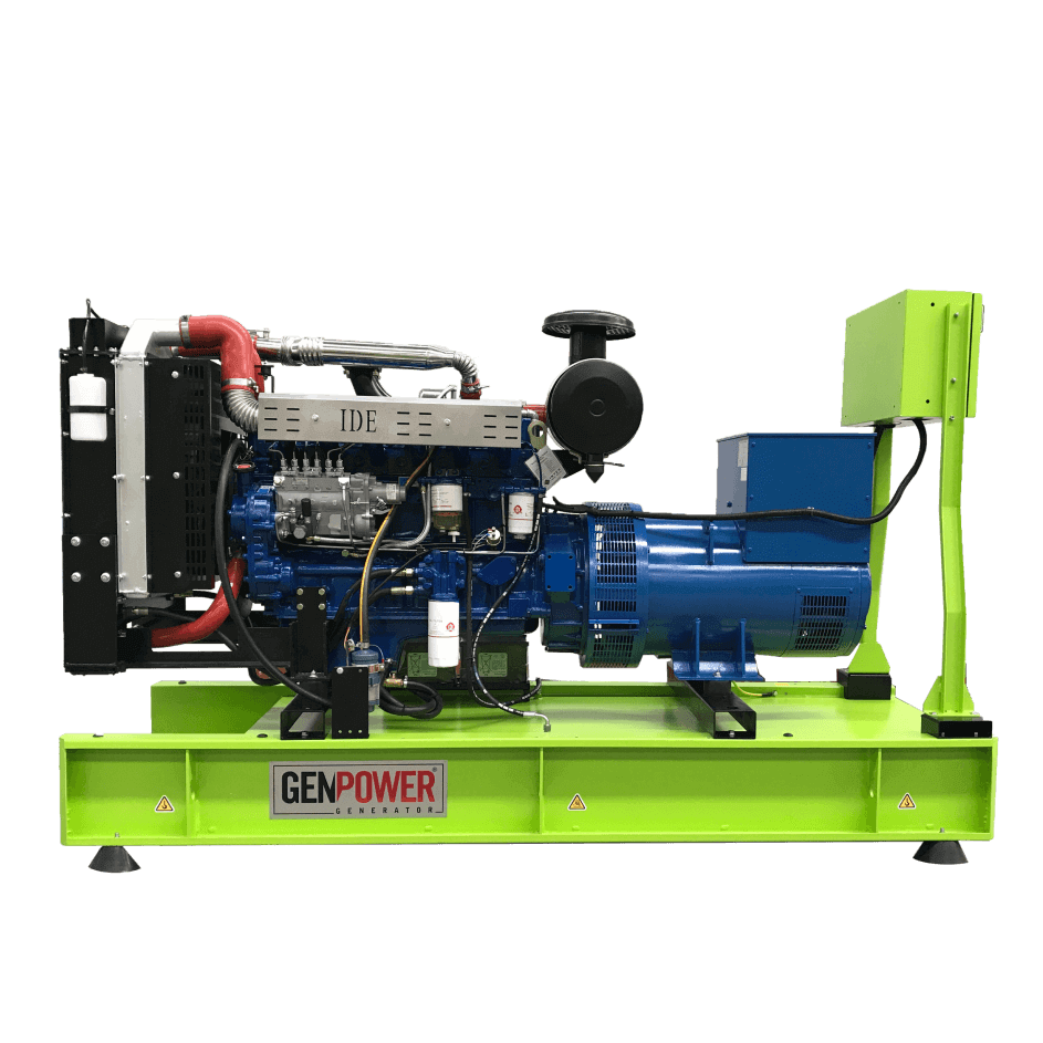 Genpower GNT 235 dízelmotoros áramfejlesztő 235 KvA, névleges teljesítmény 170,88KW burkolat nélkül