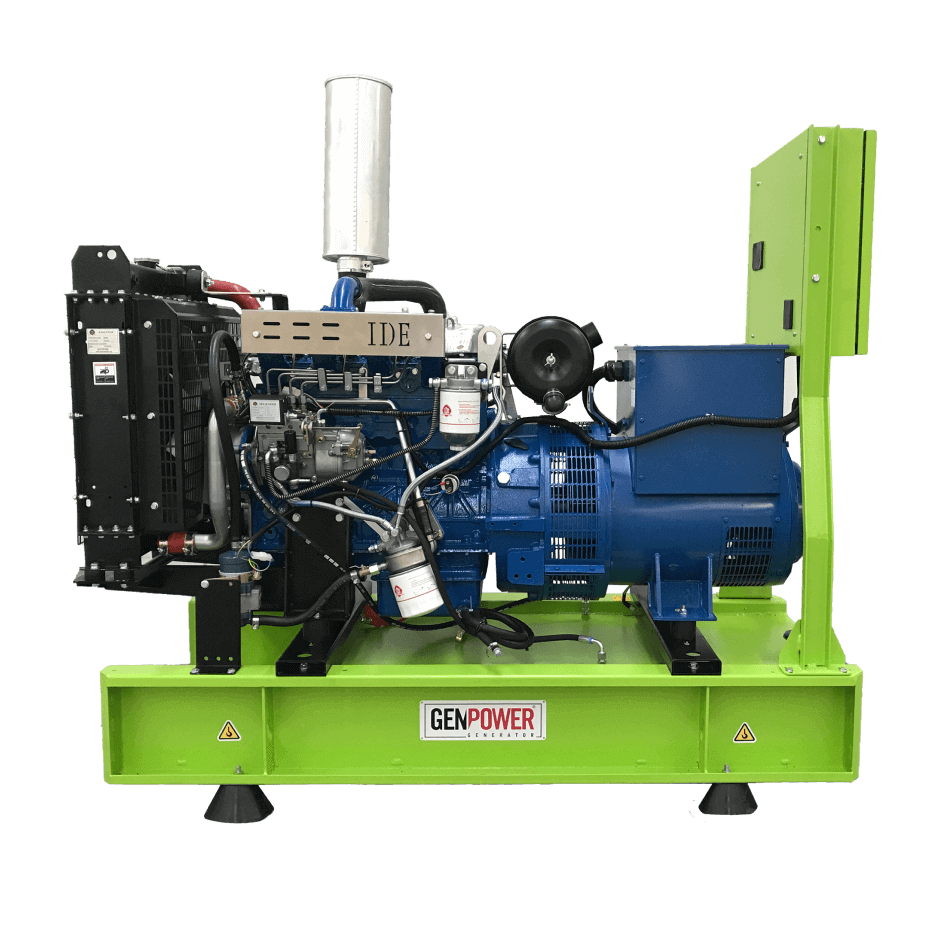 Genpower GNT 71 dízelmotoros áramfejlesztő 71 KvA, névleges teljesítmény 51,6KW burkolat nélkül