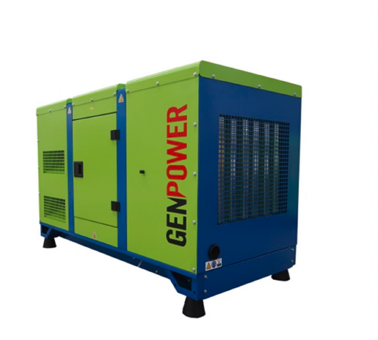 Genpower GNT 34 dízelmotoros áramfejlesztő 34 KvA, névleges teljesítmény 24,72KW burkolattal