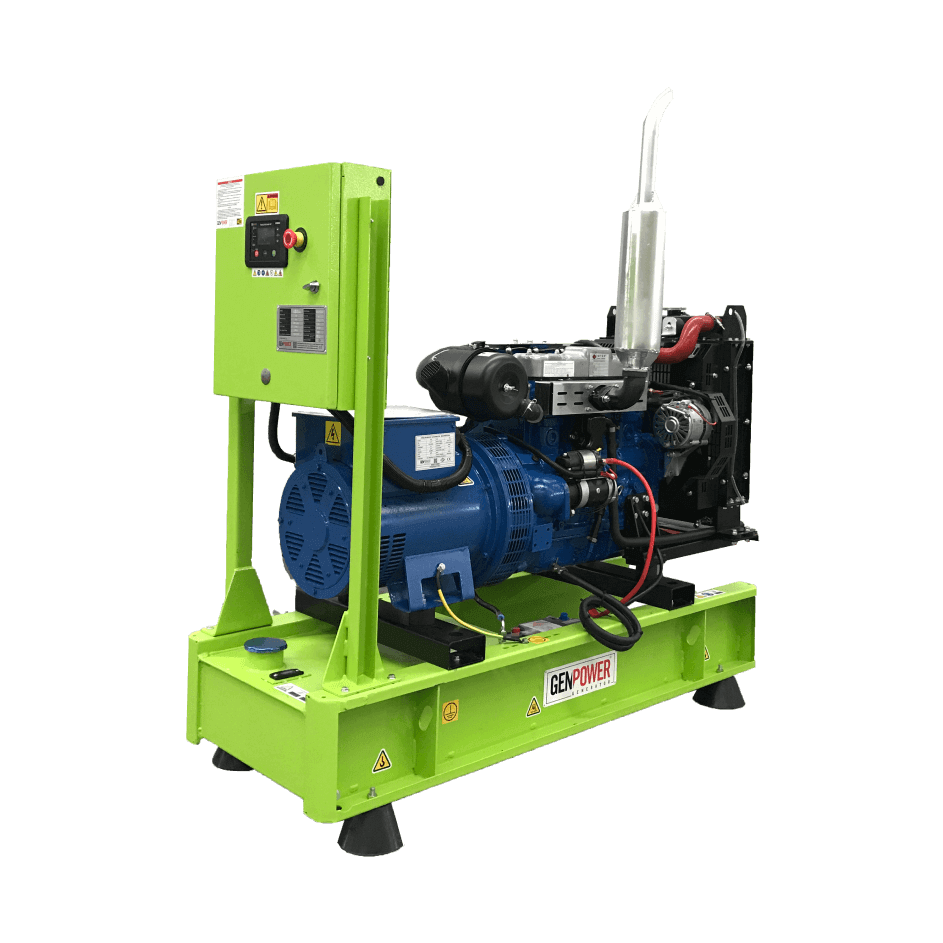 Genpower GNT 26 dízelmotoros áramfejlesztő 26 KvA ,névleges teljesítmény 18,88KW burkolat nélkül
