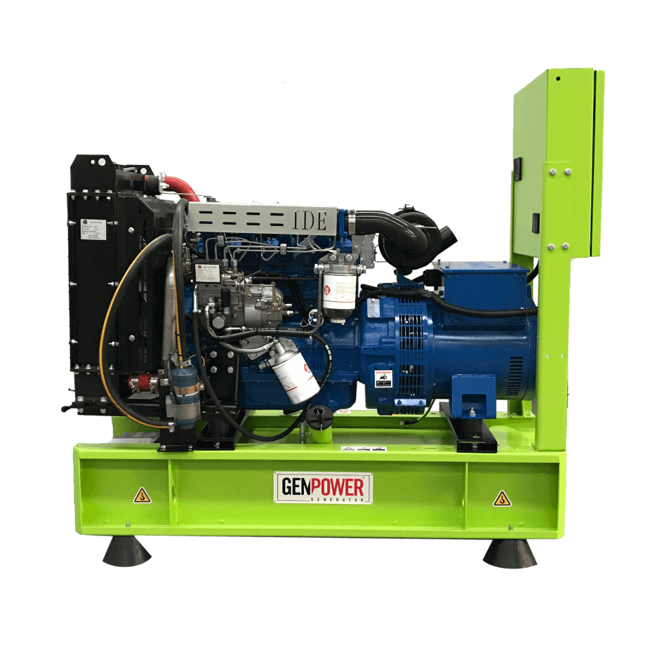 Genpower GNT 11 dízelmotoros áramfejlesztő 11 kVA, névleges teljesítmény 8KW burkolat nélkül