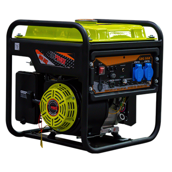 Genpower GBG 50 IX inverteres áramfejlesztő 233ccm motorral, 5KVA 2x230V(16A) 1x12V és USB kimenet