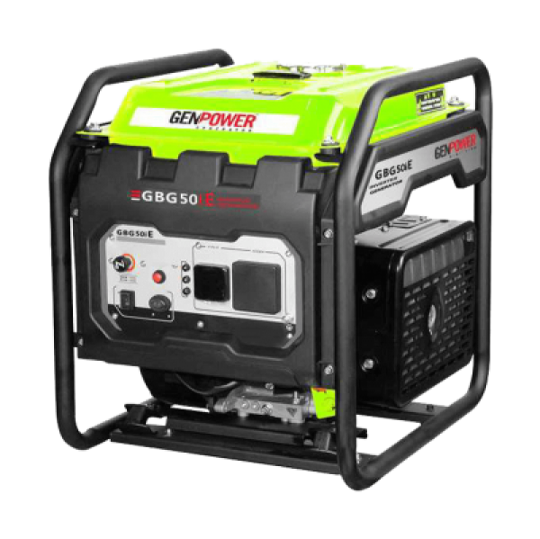 Genpower GBG 50 I inverteres, benzinmotoros áramfejlesztő 223ccm motorral, 4KW 1x230V(16A)