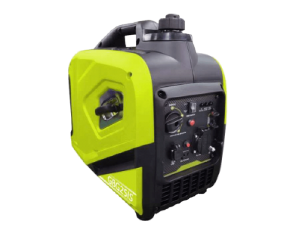 Genpower GBG 25IS csendesített, inverteres, benzinmotoros áramfejlesztő 79,7ccm motorral, 230V 9Kw - 1x230V(16A) 1x12V és USB kimenet