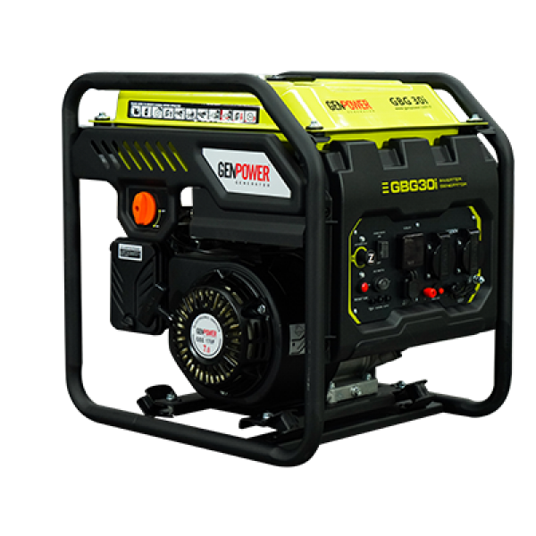 GENPOWER GBG 30 I inverteres benzinmotoros áramfejlesztő  98ccm motorral, 2,5Kw 230V