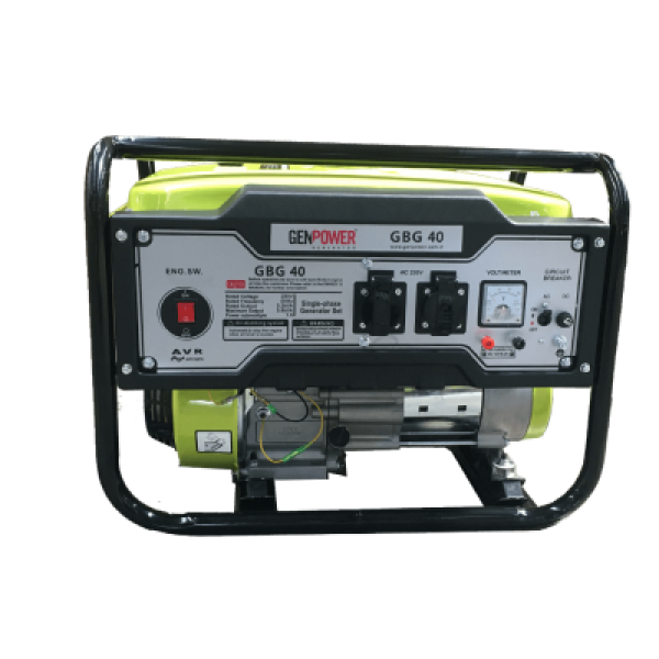 Genpower GBG 40, benzinmotoros áramfejlesztő 212ccm motorral, 3,2Kw 2x230V(16A) 1x12V
