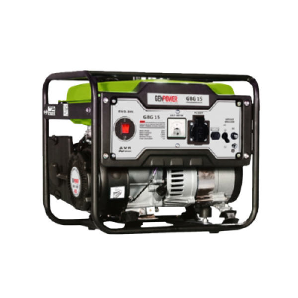Genpower GBG 15 benzinmotoros áramfejlesztő 1,5 KVA 230V és 12V