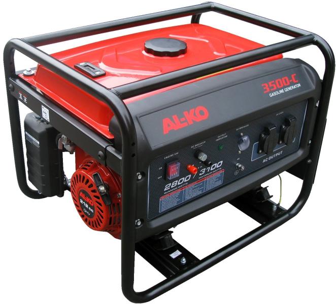 AL-KO 3500C Áramfejlesztő 3100W 230V AVR fesszabálzós, motor 212ccm 7Le 4 ütemű, 2db 230V dugalj, 12V csalakozó