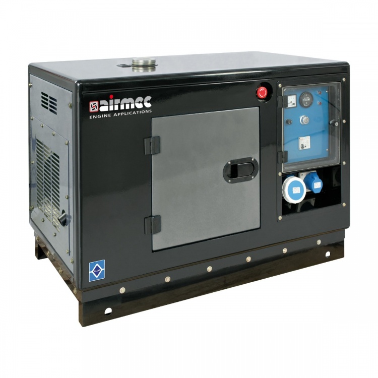 AIRMEC HS 6500 SS ipari telepített áramfejlesztő, 418ccm 9,6Le motorral, 1×230V CEE 16A, 1×230V CEE 32A  AVR max:6500W