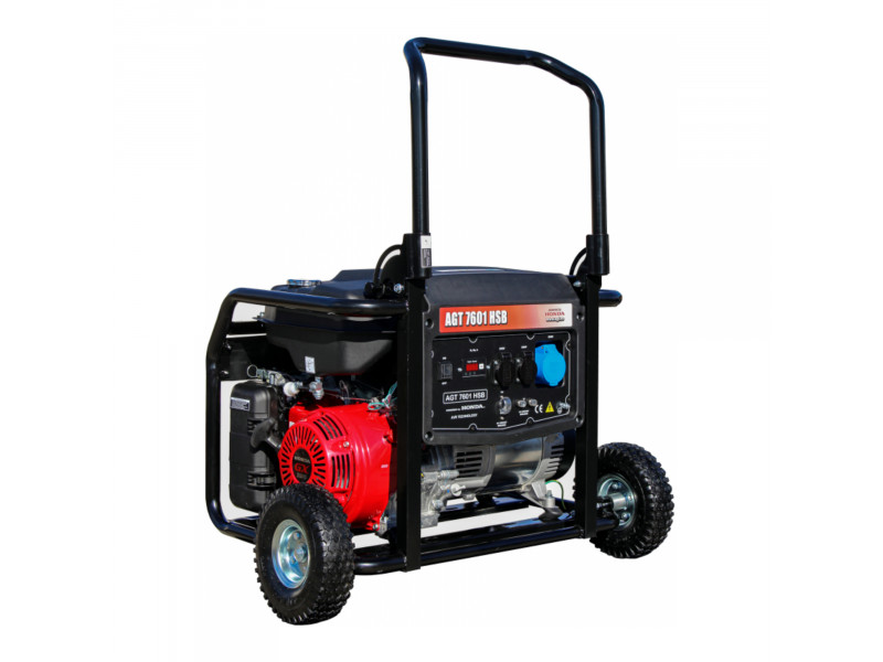 AGT 7601 HSB TTL áramfejlesztő - HONDA GX390, AVR + ajándék szállítókerék!