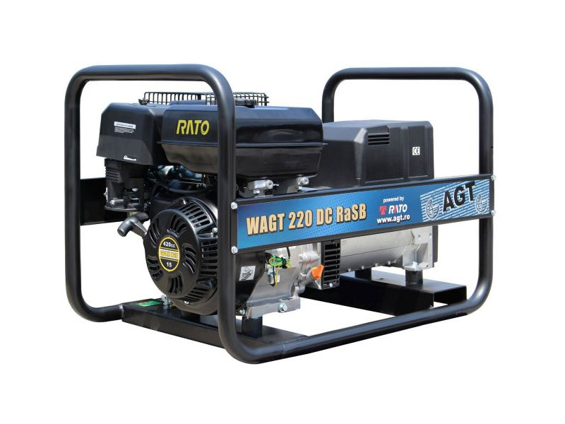 WAGT 220 DC RASB hegesztő áramfejlesztő, 4 mm-es elektródáig, RATO R420 motor, 6,5L tank
