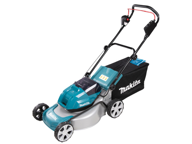 Makita akkus fűnyíró 46cm 2x18V LXT Li-ion BL 2 seb 2x5,0Ah+RD