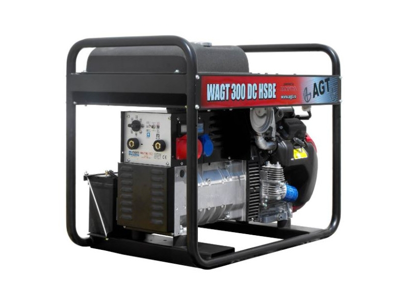AGT 300DCHSBE hegesztő áramfejlesztő, 6mm elektródáig - HONDA GX690, 3f 10kVA/ 1f 4kVA