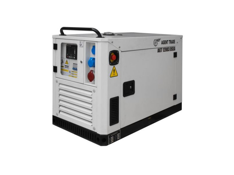 AGT 12003 DSEA dízel AVR áramfejlesztő 400V-12 kVA, hangszigetelt burkolat, automatikus indítás
