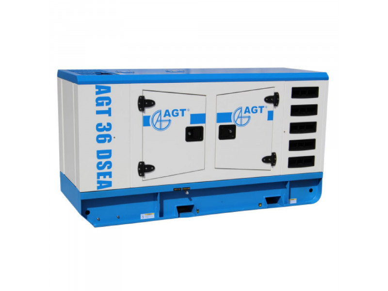 AGT 36 DSEA dízel AVR áramfejlesztő 400V-36 kVA, hangszigetelt burkolat, automatikus indítás