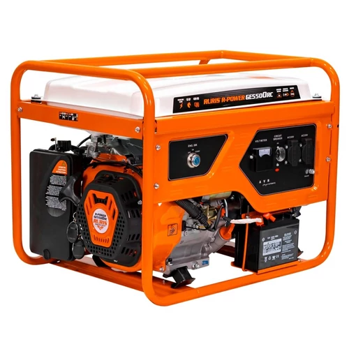 Ruris R-power GE5500RC áramfejlesztő 13Le 420ccm 5500W 2x230V 21,4A  AVR - önindítós és távirányítós