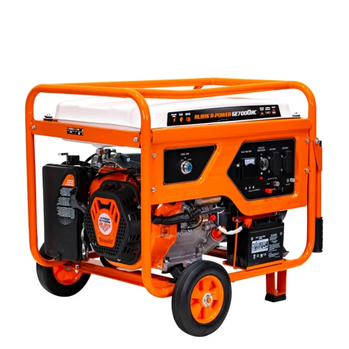 RURIS R-Power GE7000RC áramfejlesztő 13Le 420ccm 6500W 2x230V 21A  1x12V 8,3A  AVR - önindítós és távirányítós