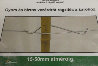 KLEMMFIX vezérdrót rögzítő karókhoz 35-50mm átmérőig